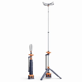 Aiko 3.3M Portable IP66 Li-ion Petal Tower Light (2X Small Battery, 1X Dual Bay Charger) | Model: APL-300-3.3M