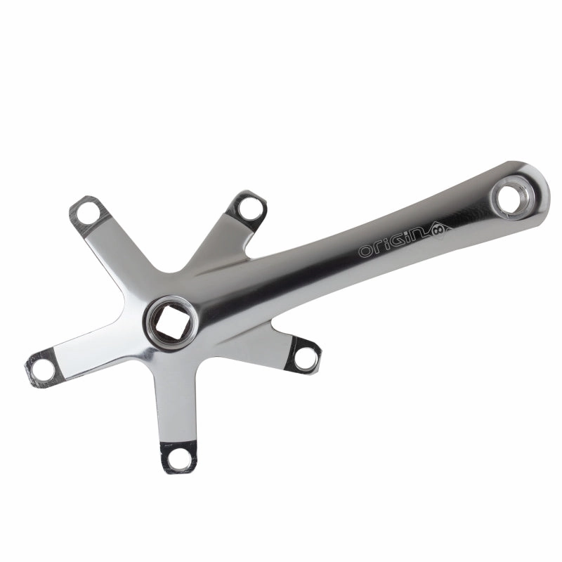 Alloy Triple Crank Arm Set 165mm 113.5mm Square Taper JIS crankset silver