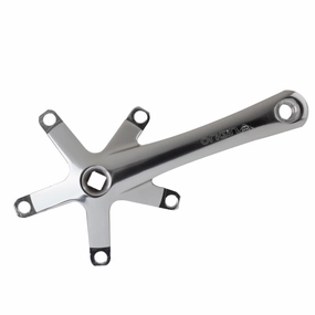 Alloy Triple Crank Arm Set 165mm 113.5mm Square Taper JIS crankset silver