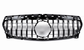 AMG Panamericana Style Grille for Mercedes-Benz CLA C117 / X117 - Silver 2017-2019