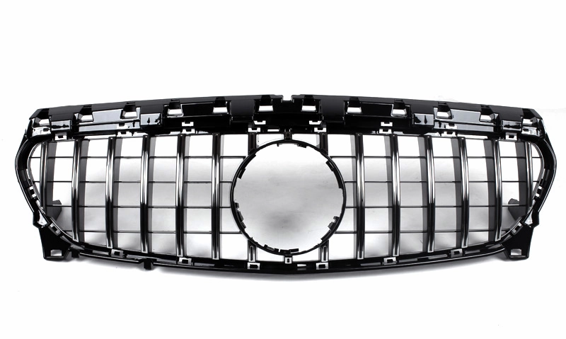 AMG Panamericana Style Grille for Mercedes-Benz CLA C117 / X117 - Silver 2017-2019