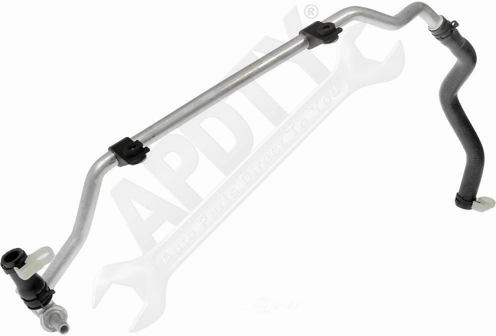 APDTY 156632 Heater Hose Heater Outlet Hose With Hose Clamps & Fitttings