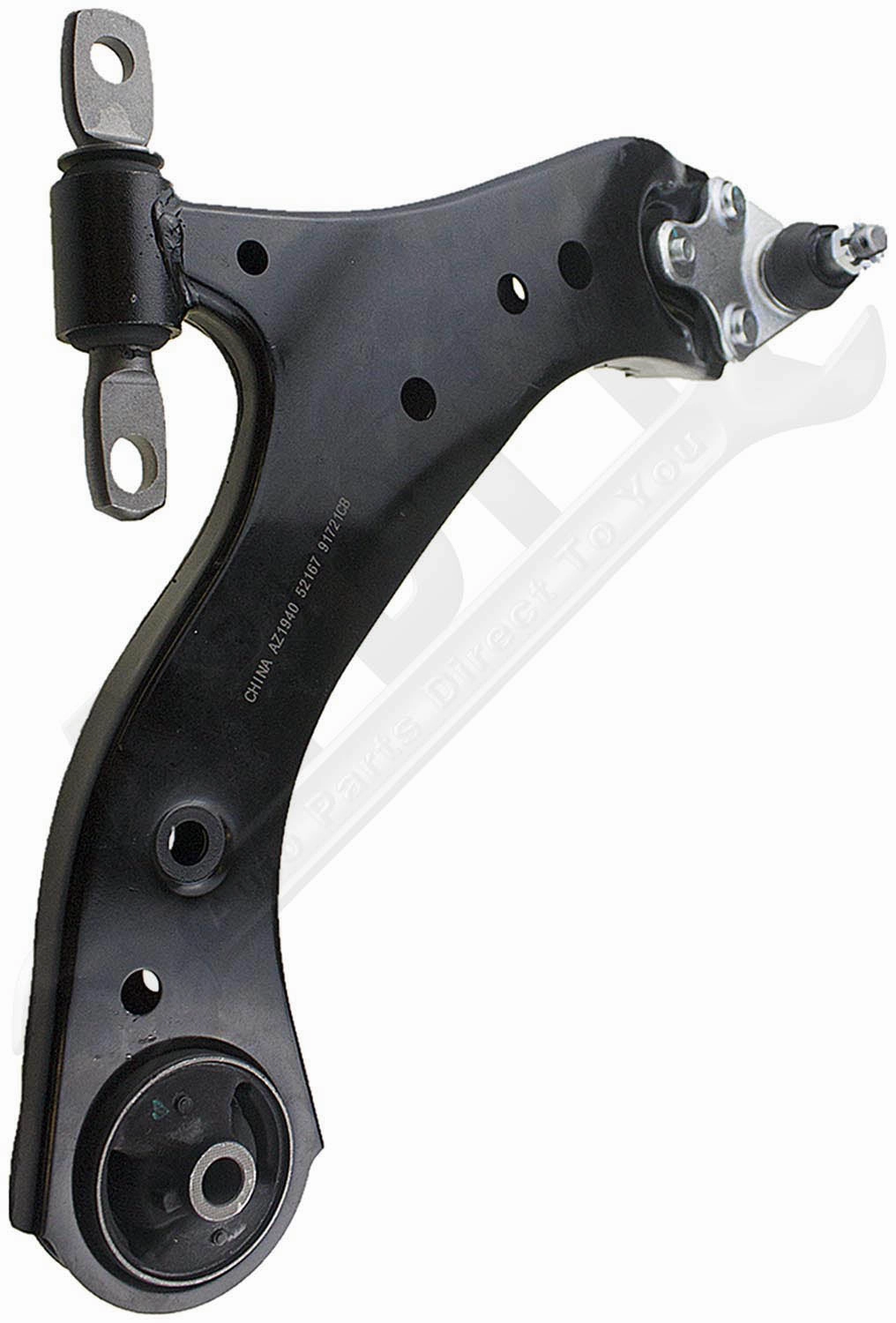 APDTY 158145 Suspension Control Arm and Ball Joint Assembly - Front Right Lower