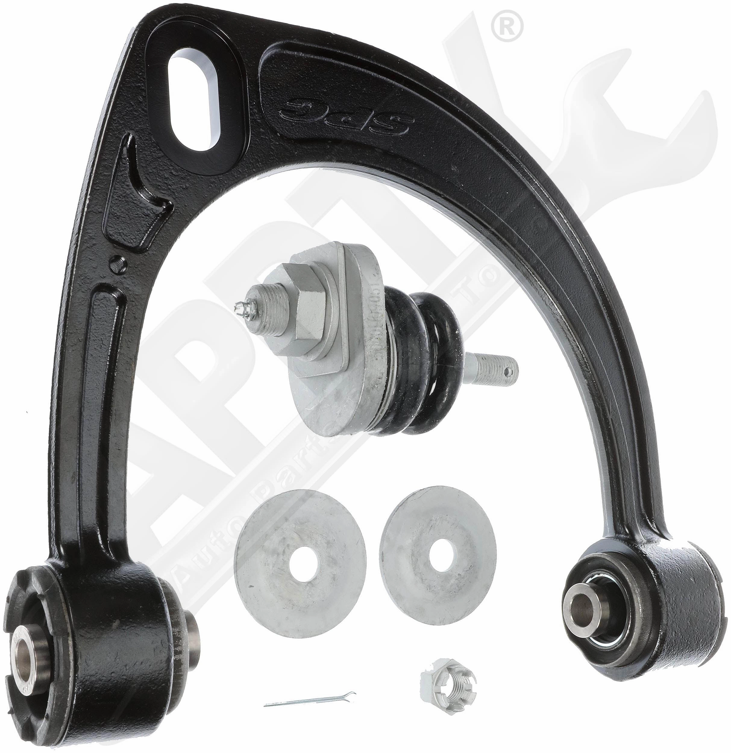 APDTY 158180 Front Right Upper Adjustable Caster/Camber Control Arm w/Balljoint