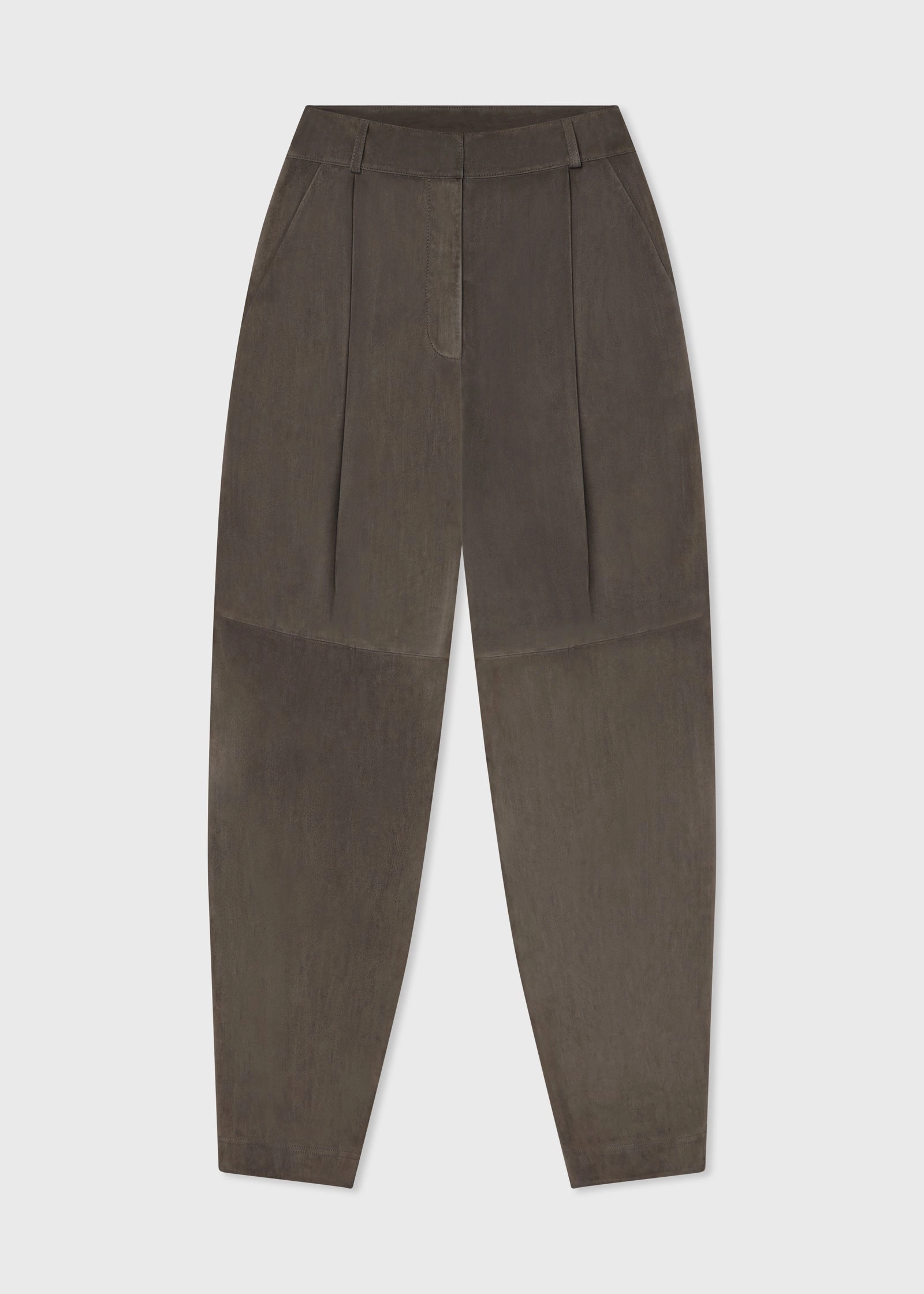 Balloon Pant in Suede - Charcoal