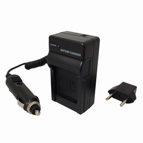 Batteries N Accessories BNA-WB-1560 Digital Camera Battery Charger - Replacement for Samsung SBC-88B Charger, Compatible with Samsung BP-88B Battery - 110/220V Fold-in Plug with Car & EU adapters