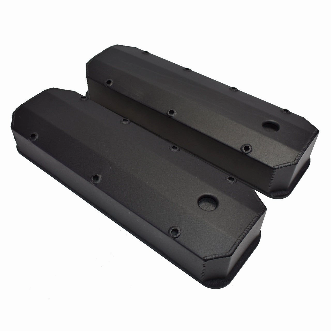 BBC Fabricated Tall Aluminum Valve Covers Big Block Chevy 396 427 454 BLACK