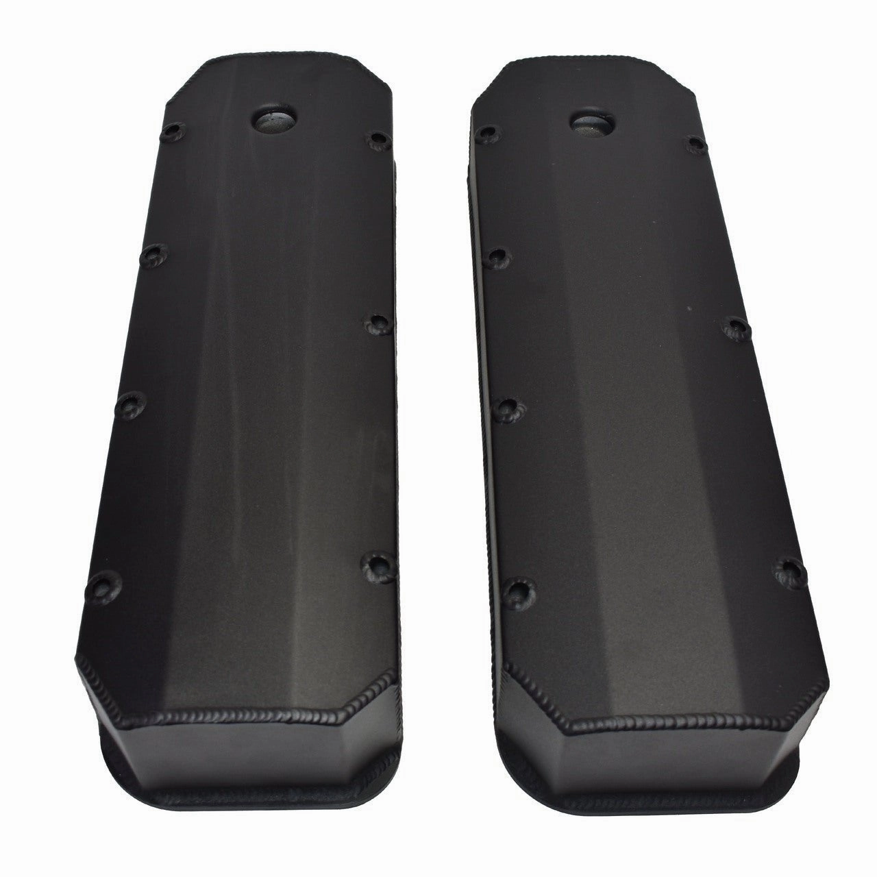 BBC Fabricated Tall Aluminum Valve Covers Big Block Chevy 396 427 454 BLACK