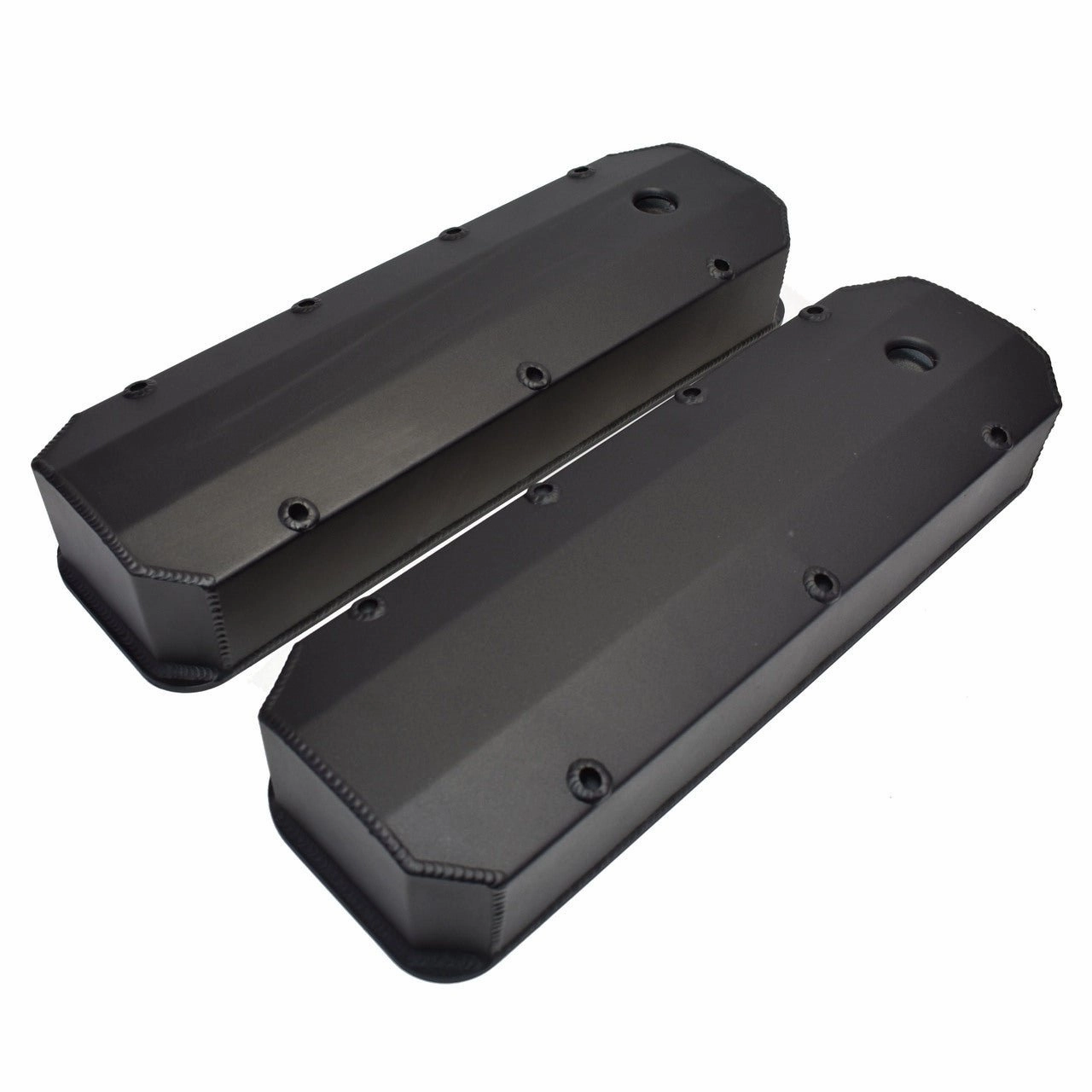 BBC Fabricated Tall Aluminum Valve Covers Big Block Chevy 396 427 454 BLACK
