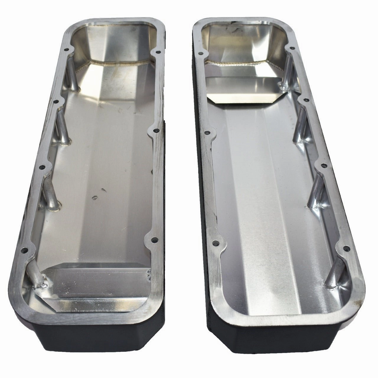 BBC Fabricated Tall Aluminum Valve Covers Big Block Chevy 396 427 454 BLACK
