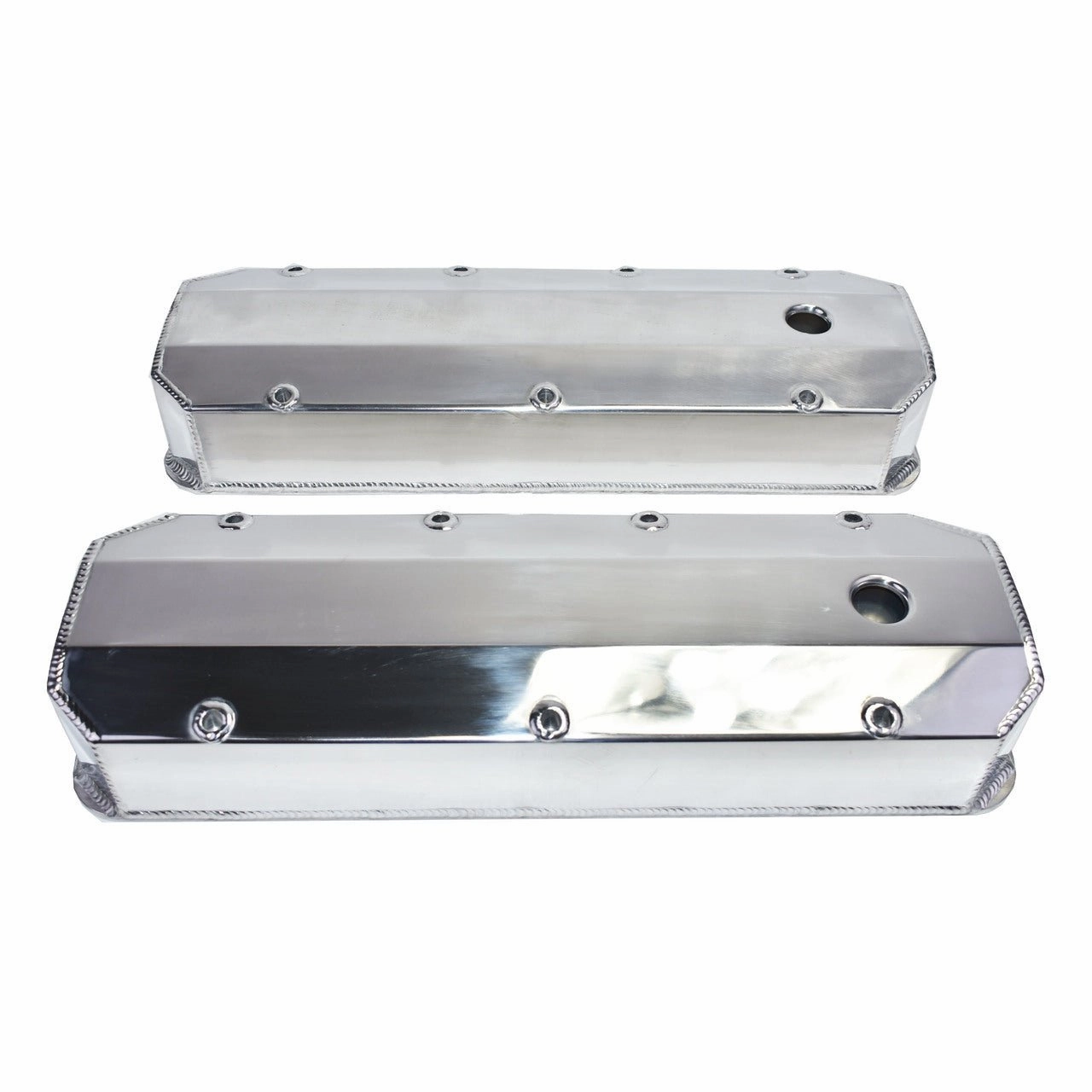 BBC Fabricated Tall Aluminum Valve Covers Polished Big Block Chevy 396 427 454