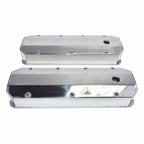 BBC Fabricated Tall Aluminum Valve Covers Polished Big Block Chevy 396 427 454
