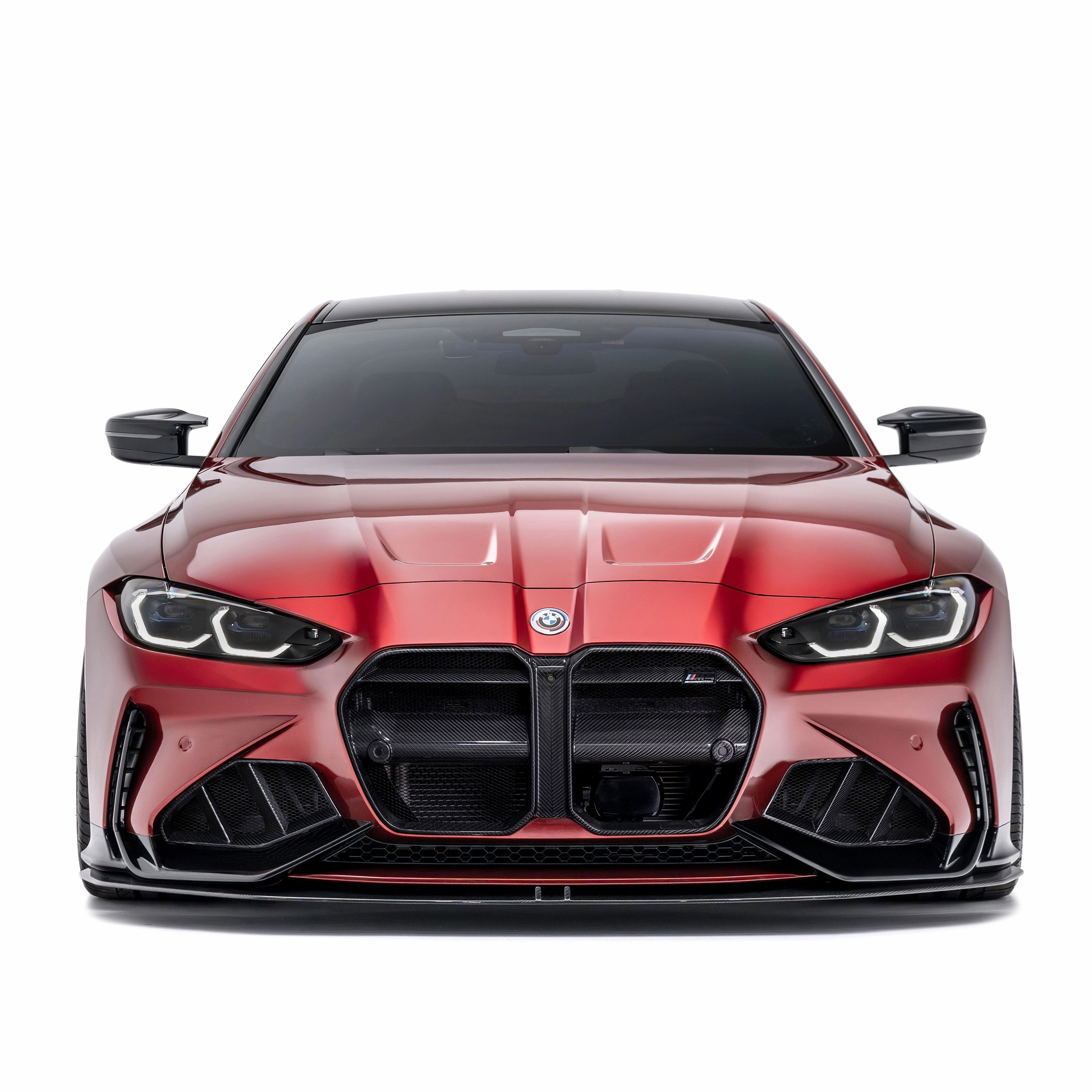 BMW G80 G81 M3/G82 G83 M4 Front Bumper Dry Carbon Fiber Grille & Duct Vents for ADRO Front Bumper 2020 