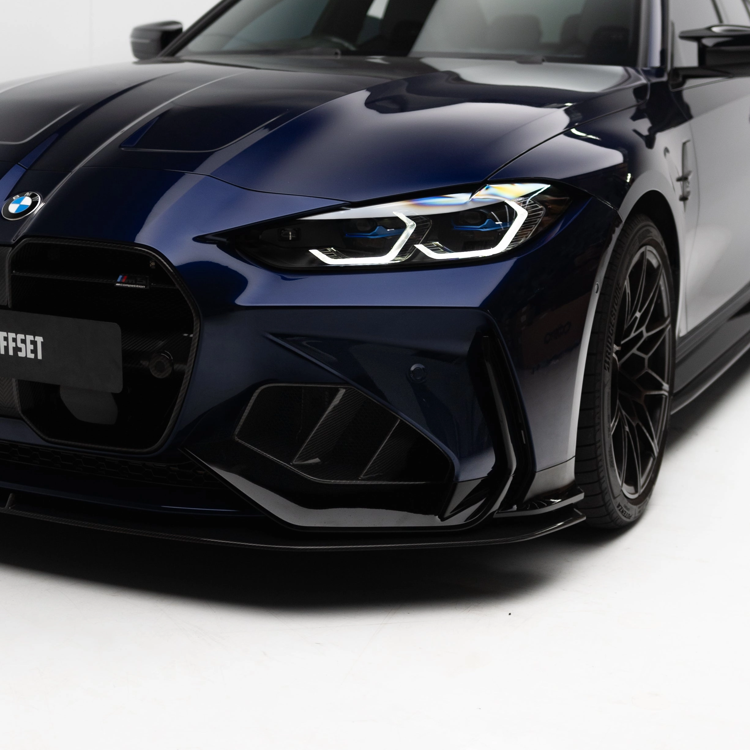 BMW G80 G81 M3/G82 G83 M4 Front Bumper Dry Carbon Fiber Grille & Duct Vents for ADRO Front Bumper 2020 