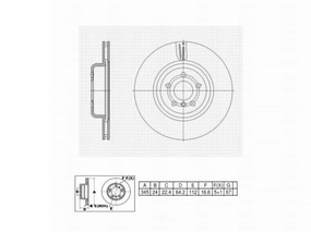 C10633 Pro Series OE  Brake Rotor - Rear