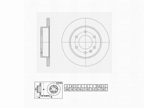 C11401 Pro Series OE  Brake Rotor - Rear