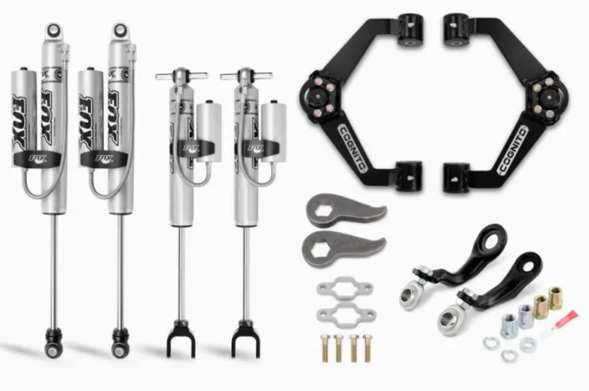 Cognito 3-Inch Premier Leveling Kit With Fox PSRR 2.0 Shocks For 20-25 Silverado/Sierra 2500/3500 2WD/4WD