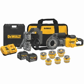 DEWALT DCE700X2K-Flexvolt 60V Max Cordless Pipe Threader Kit With Die Heads