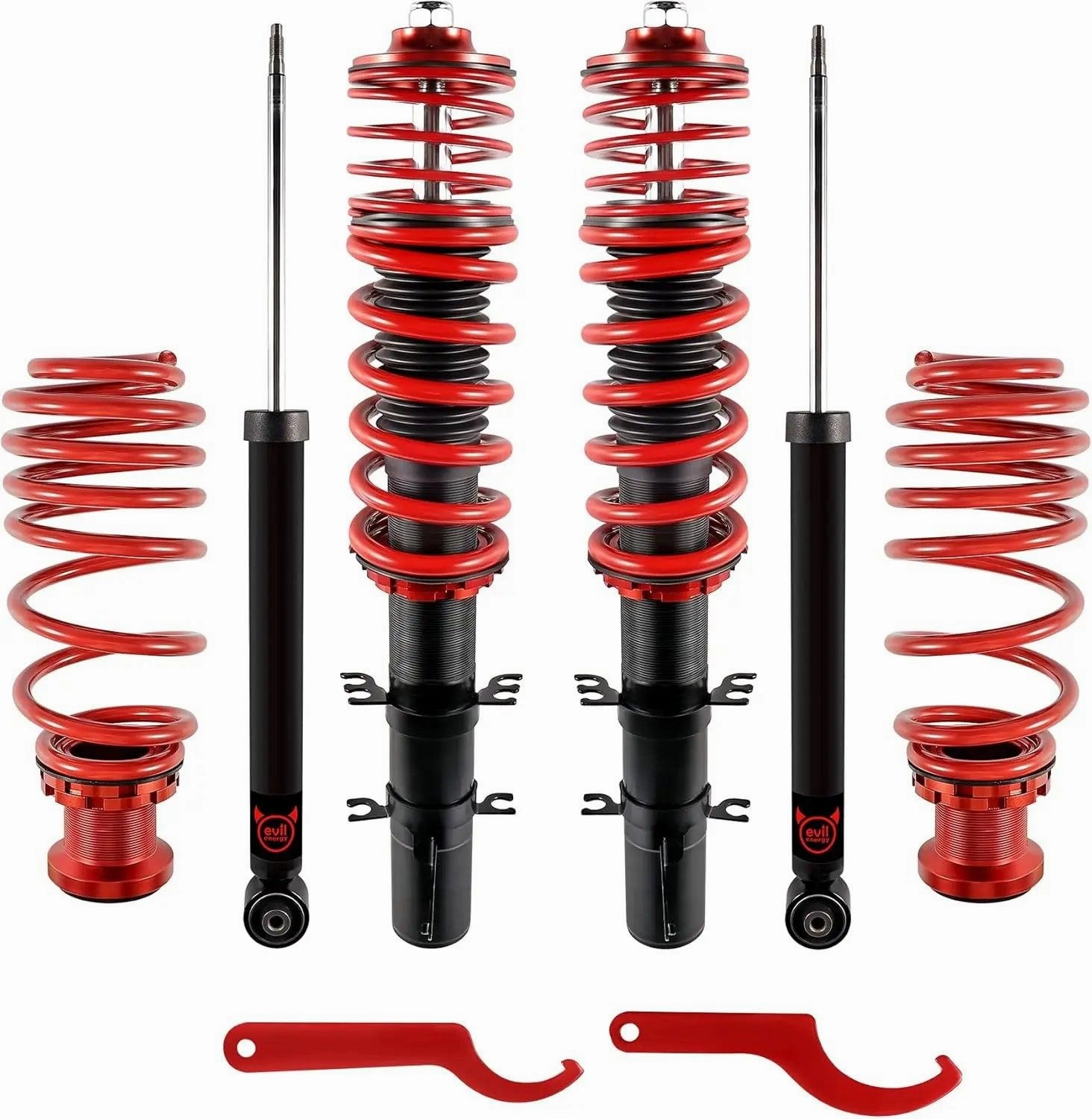 EVIL ENERGY 1998-2007 VW Golf MK4 /1998-2010 VW Beetle/1999-2006 Seat Leon/1999-2005 VW Jetta MK4 Coilover Shock Absorbers 4PCS