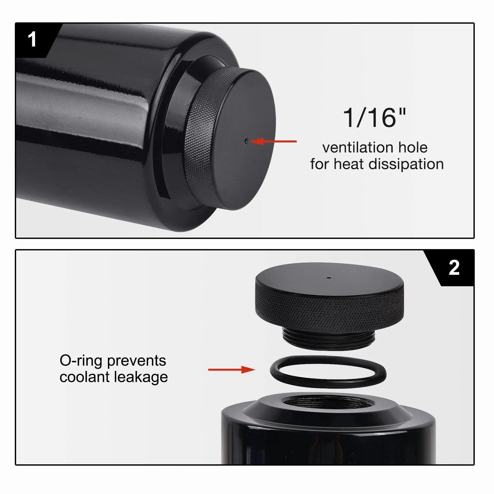 EVIL ENERGY Coolant Overflow Tank Radiator Overflow Bottle Universal 800ml