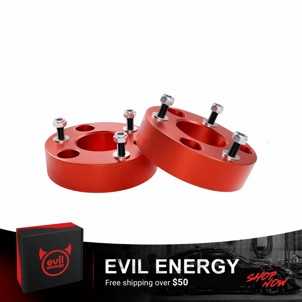 EVIL ENERGY Front Wheel Spacers for 2007-2023 Chevy Silverado 1500 GMC Sierra 1500 2WD 4WD – Suspension Forged Strut Spacers (2-3 Inch)