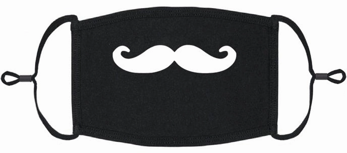 Fabric Protective Face Mask - Mustache