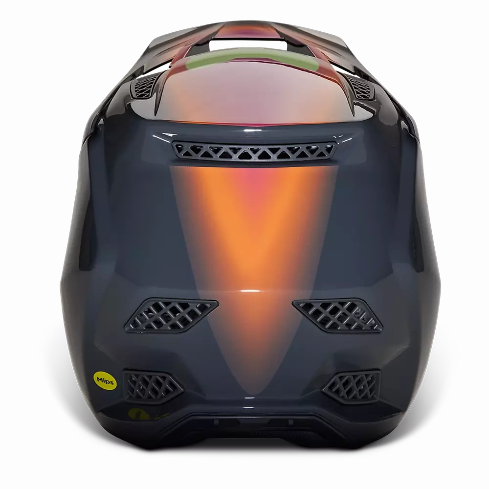 Fox Racing Rampage Pro Carbon MIPS Full Face Helmet - Reez - Pewter