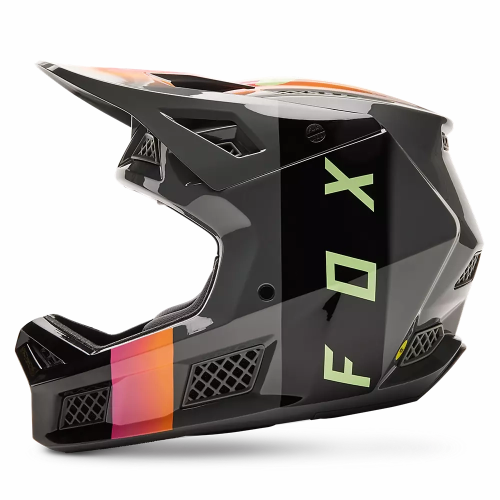 Fox Racing Rampage Pro Carbon MIPS Full Face Helmet - Reez - Pewter