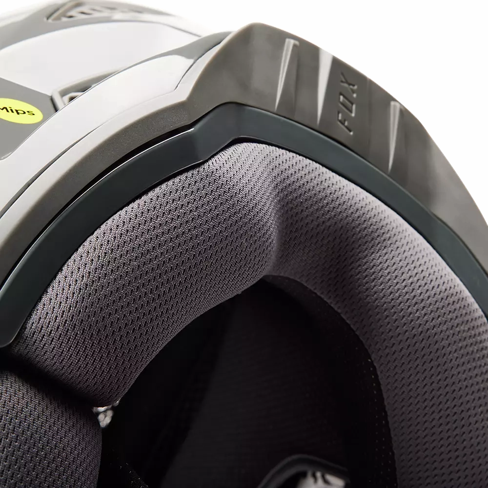 Fox Racing Rampage Pro Carbon MIPS Full Face Helmet - Reez - Pewter