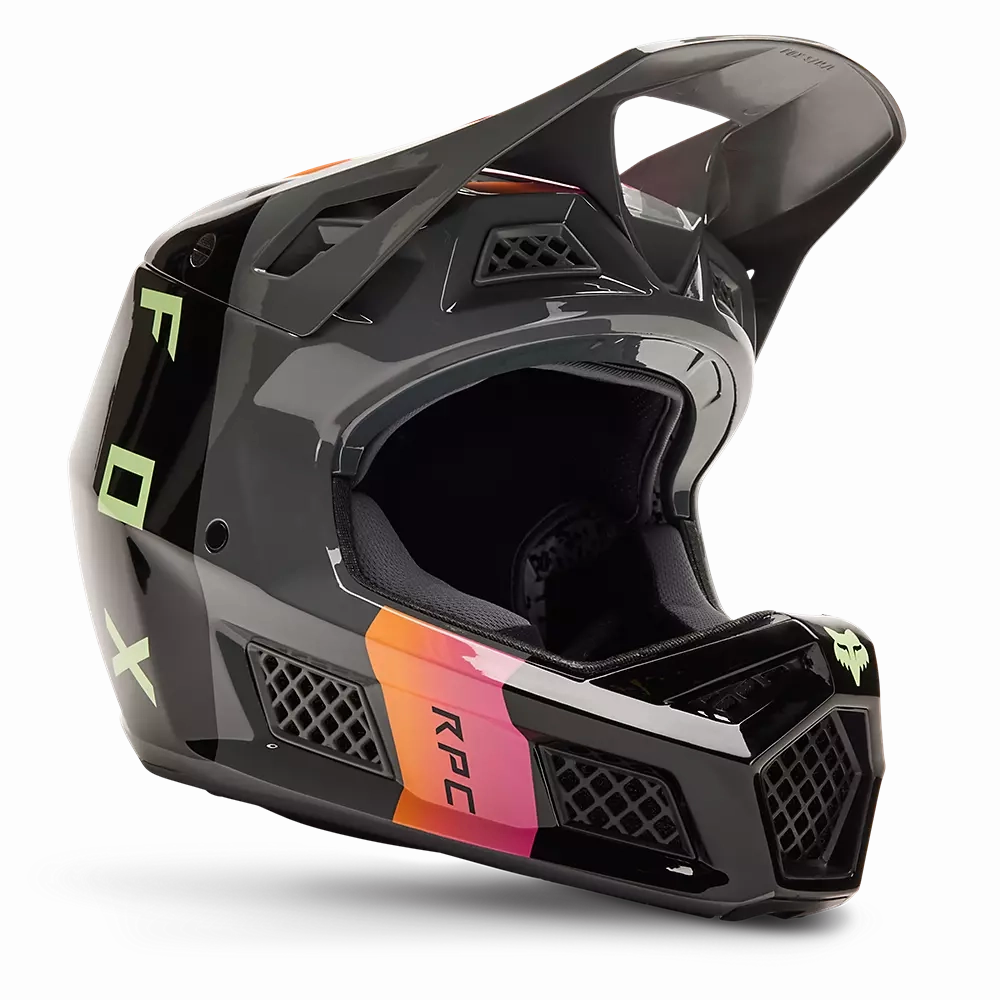 Fox Racing Rampage Pro Carbon MIPS Full Face Helmet - Reez - Pewter