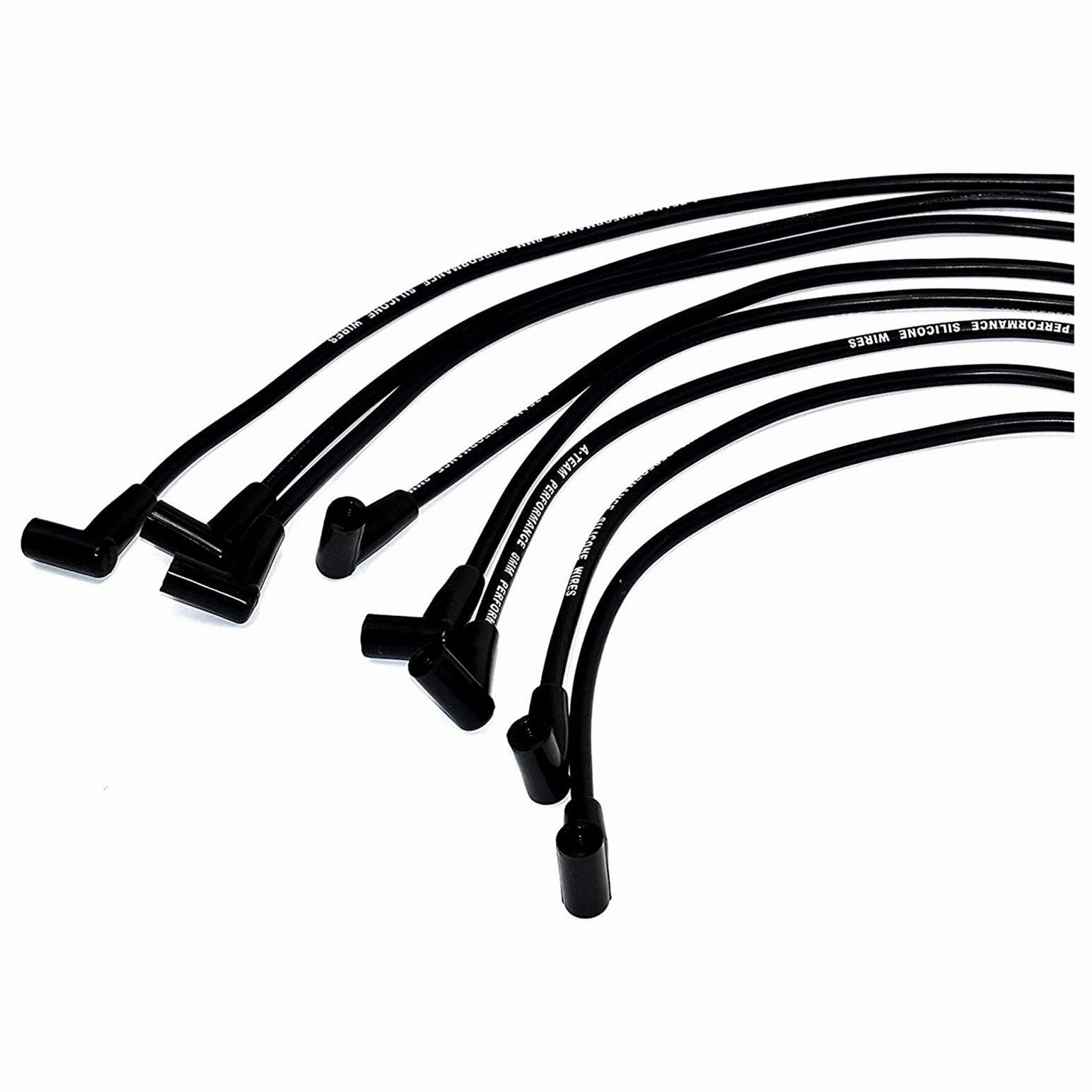 HEI Distributor with SBC Spark Plug Wires & HEI Pigtail Harness Complete Kit Compatible with Chevrolet Chevy GM GMC SBC 262 265 267 283 302 305 307 327 383 400 Black