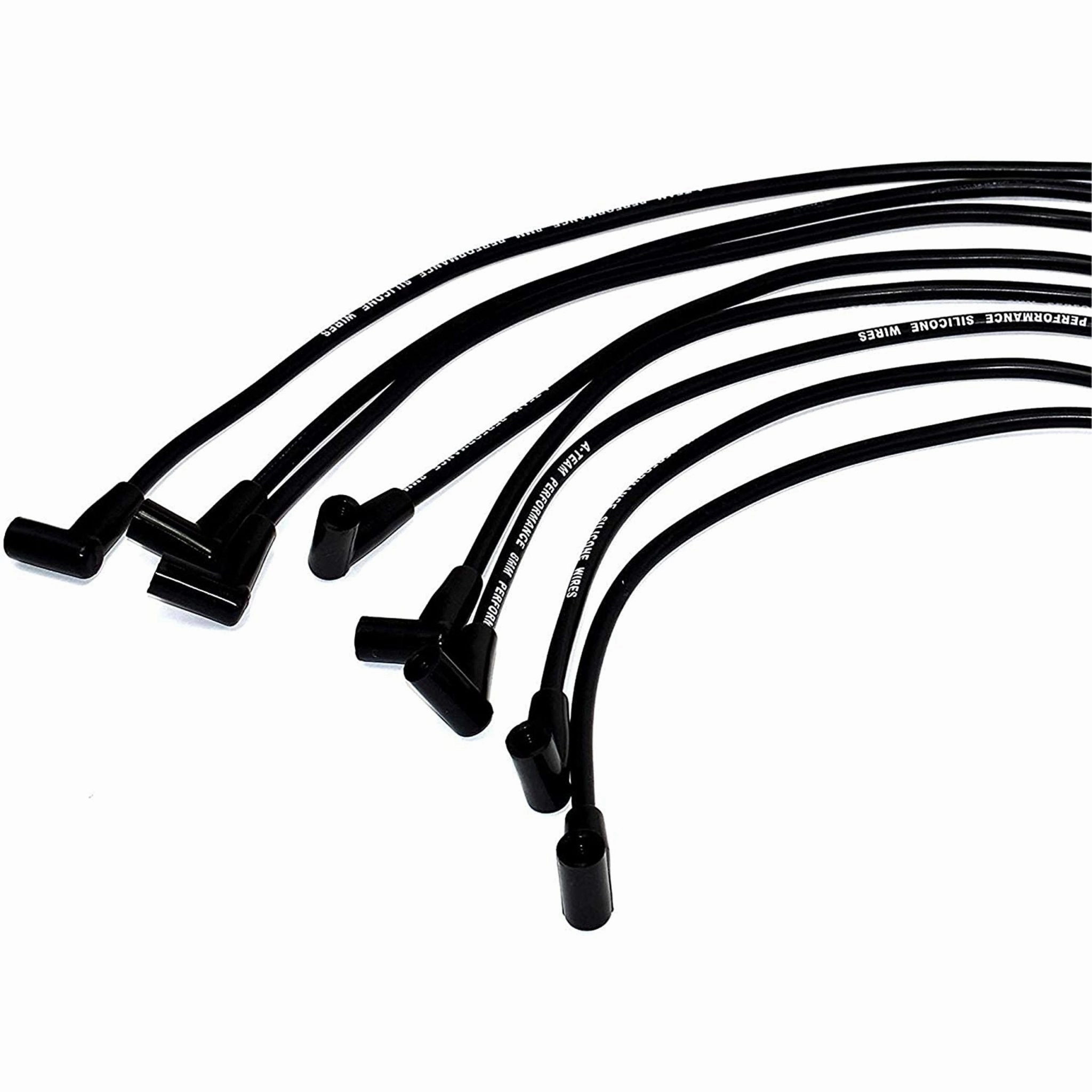HEI Distributor with SBC Spark Plug Wires & HEI Pigtail Harness Complete Kit for Chevrolet Chevy GM GMC SBC 262 265 267 283 302 305 307 327 350 383 400 Red Cap