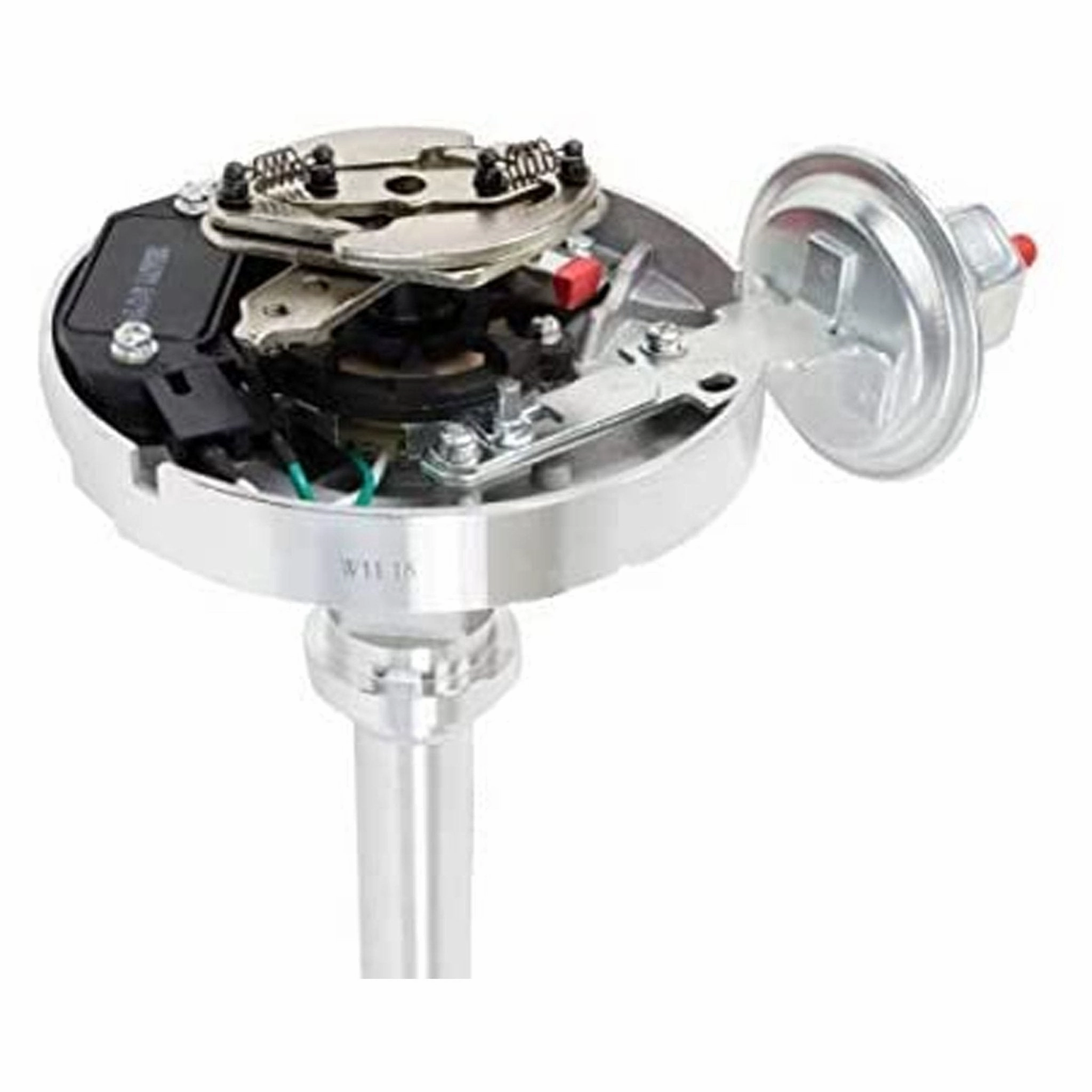 HEI Distributor with Spark Plug Wires & HEI Pigtail Harness Complete Kit Compatible with Chevrolet Chevy GM GMC Big Block Chevy BBC 396 427 Red Super Cap