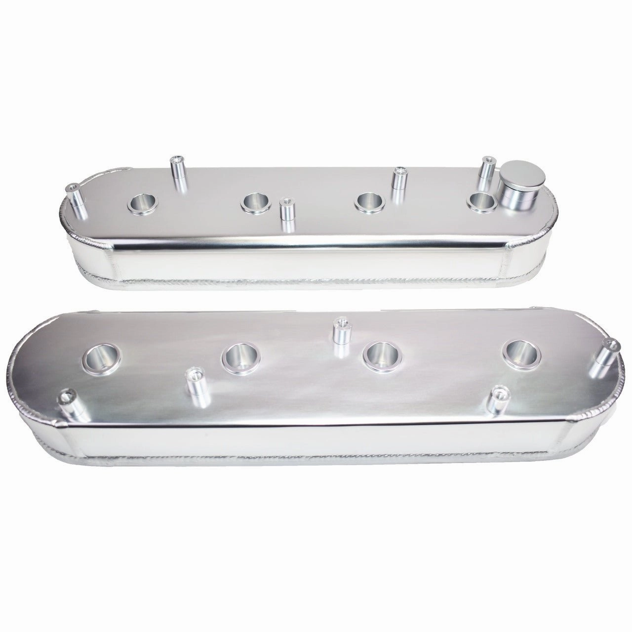 LSX LS1 LS3 LS6 Fabricated Aluminum Valve Covers GM Chevy With Coil Mounts