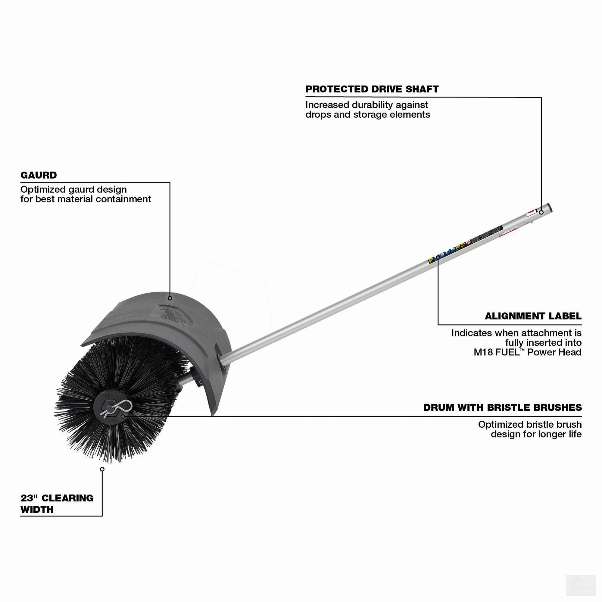 Milwaukee M18 FUEL™ QUIK-LOK™ Bristle Brush Attachment (49-16-2741)