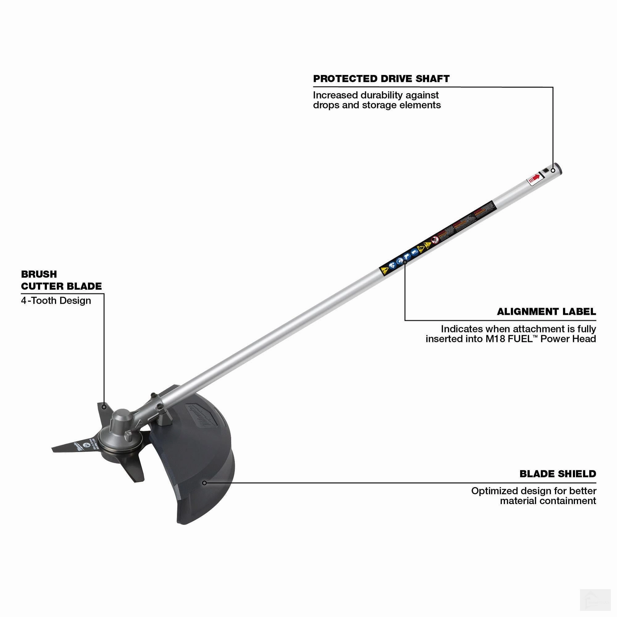 Milwaukee M18 FUEL QUIK-LOK™ Brush Cutter Attachment (49-16-2738)