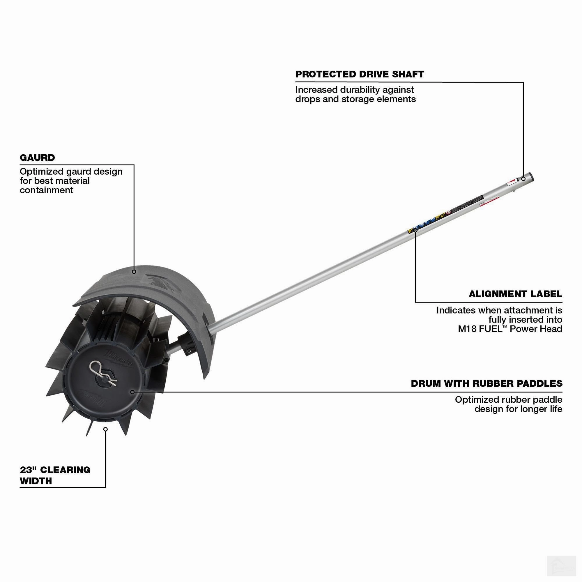 MILWAUKEE M18 FUEL™ QUIK-LOK™ Rubber Broom Attachment 49-16-2740