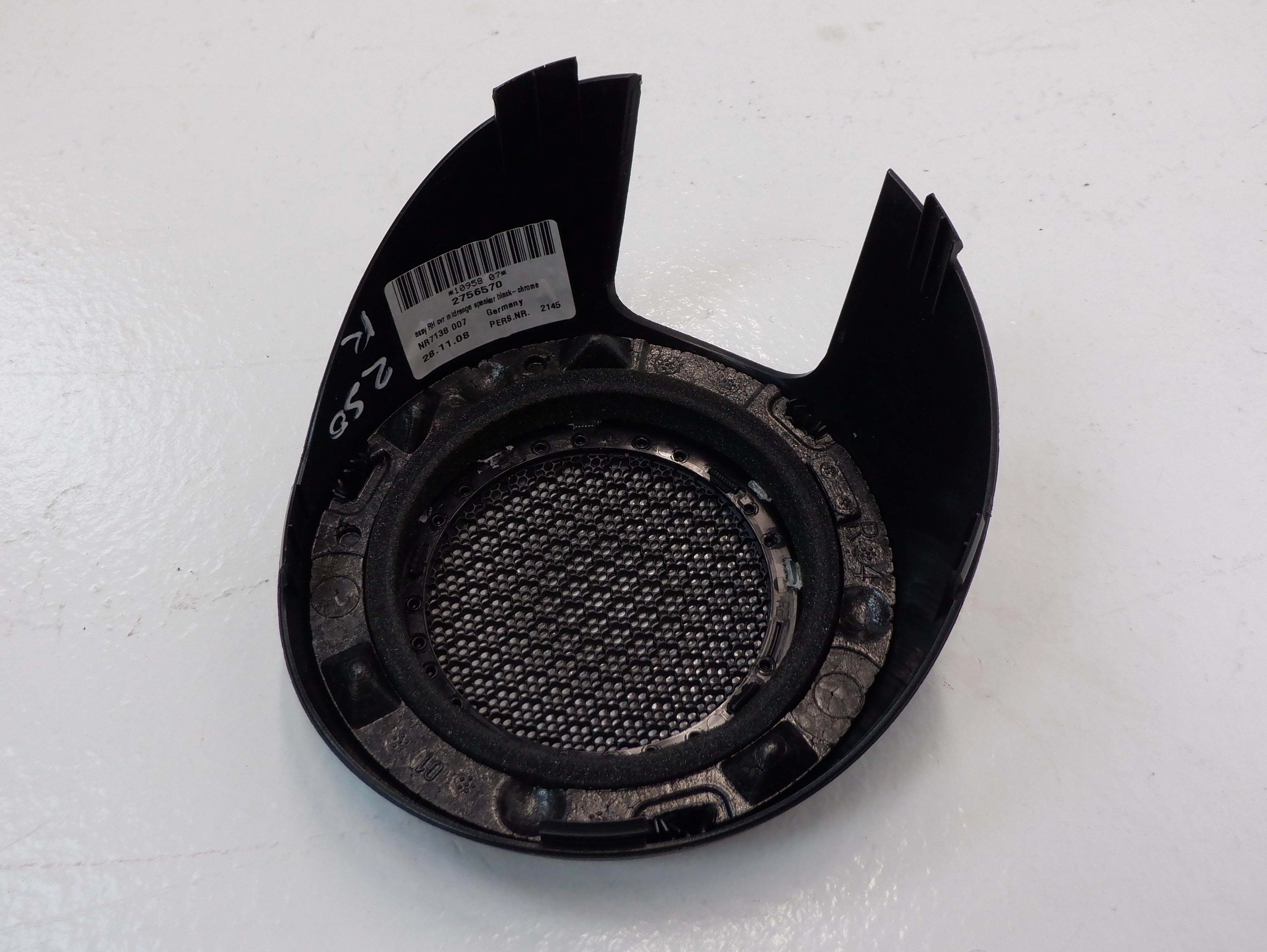 Mini Cooper Right Front Door Upper Speaker Grille Black Chrome 51412756570 07-15 R5x