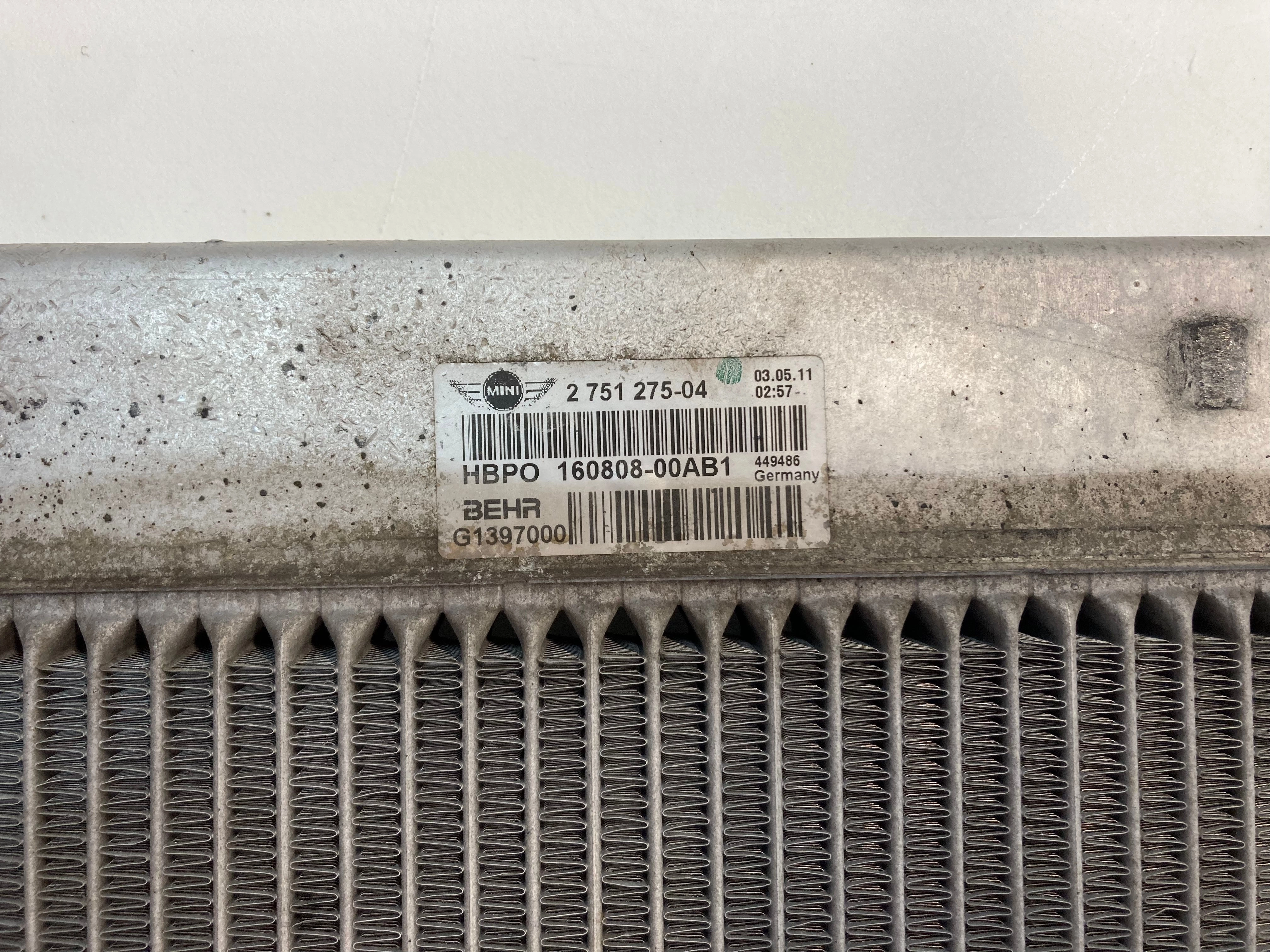 Mini Cooper S JCW Radiator Manual Trans OEM 17112751275 07-16 R5x R6x