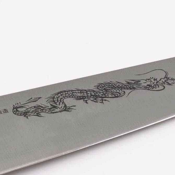 Misono Swedish Carbon Steel Dragon Etch Chef Knife