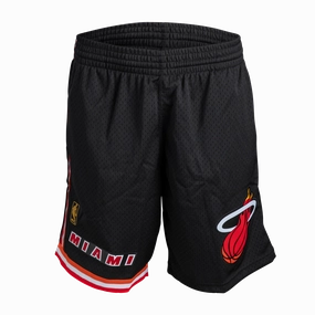 Mitchell & Ness Miami HEAT Swingman Shorts Black