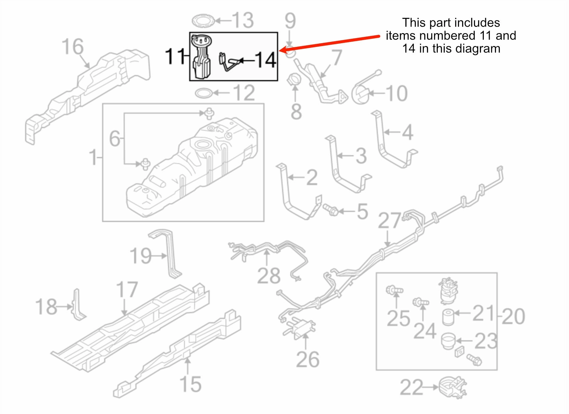 New Ford diesel fuel tank pump assembly 2011-2016 F-250 F-350 PS-402 BC3Z-9275-B