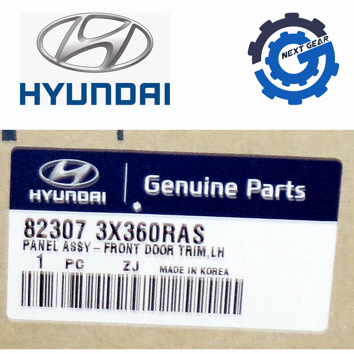 New OEM Hyundai Front Left Interior Door Panel 2013-2014 Elantra 823073X360RAS