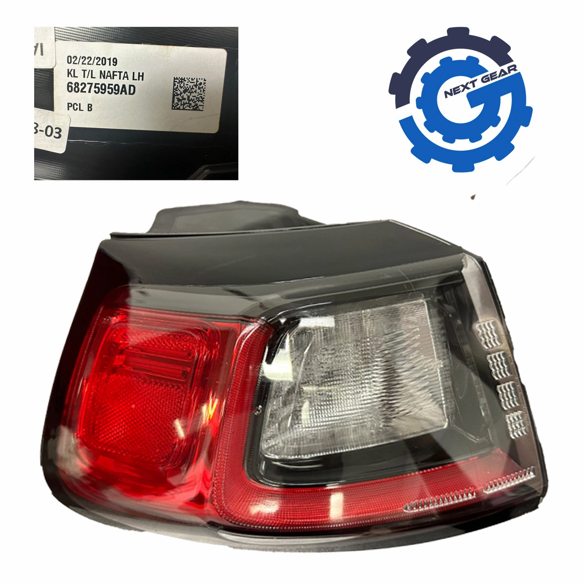 New OEM Mopar Rear Left Tail Light Outer For 2019-2023 Jeep Cherokee 68275959AD