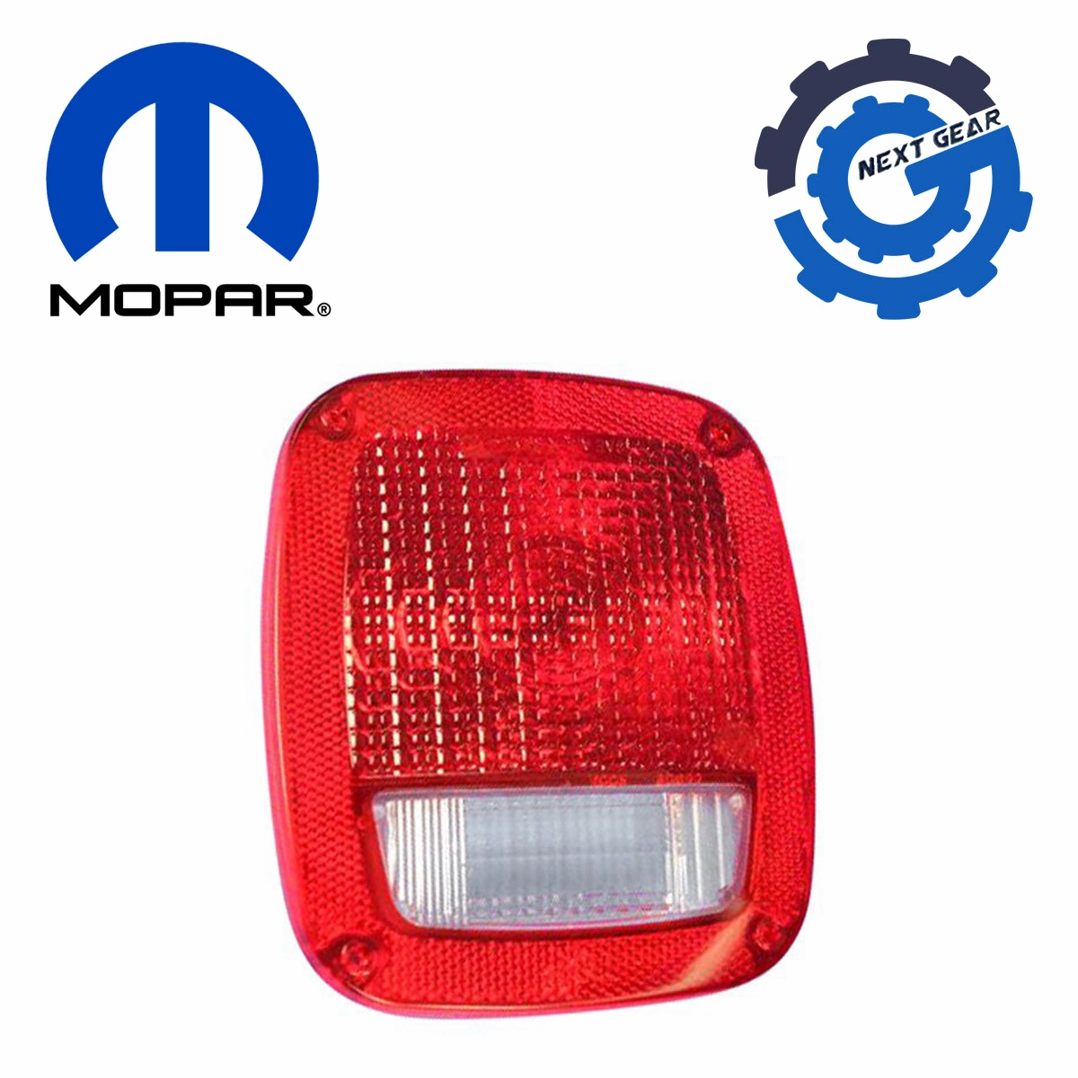New OEM Mopar Red Rear Left or Right Taillamp Lens 1997-22 Wrangler Ram 56006514