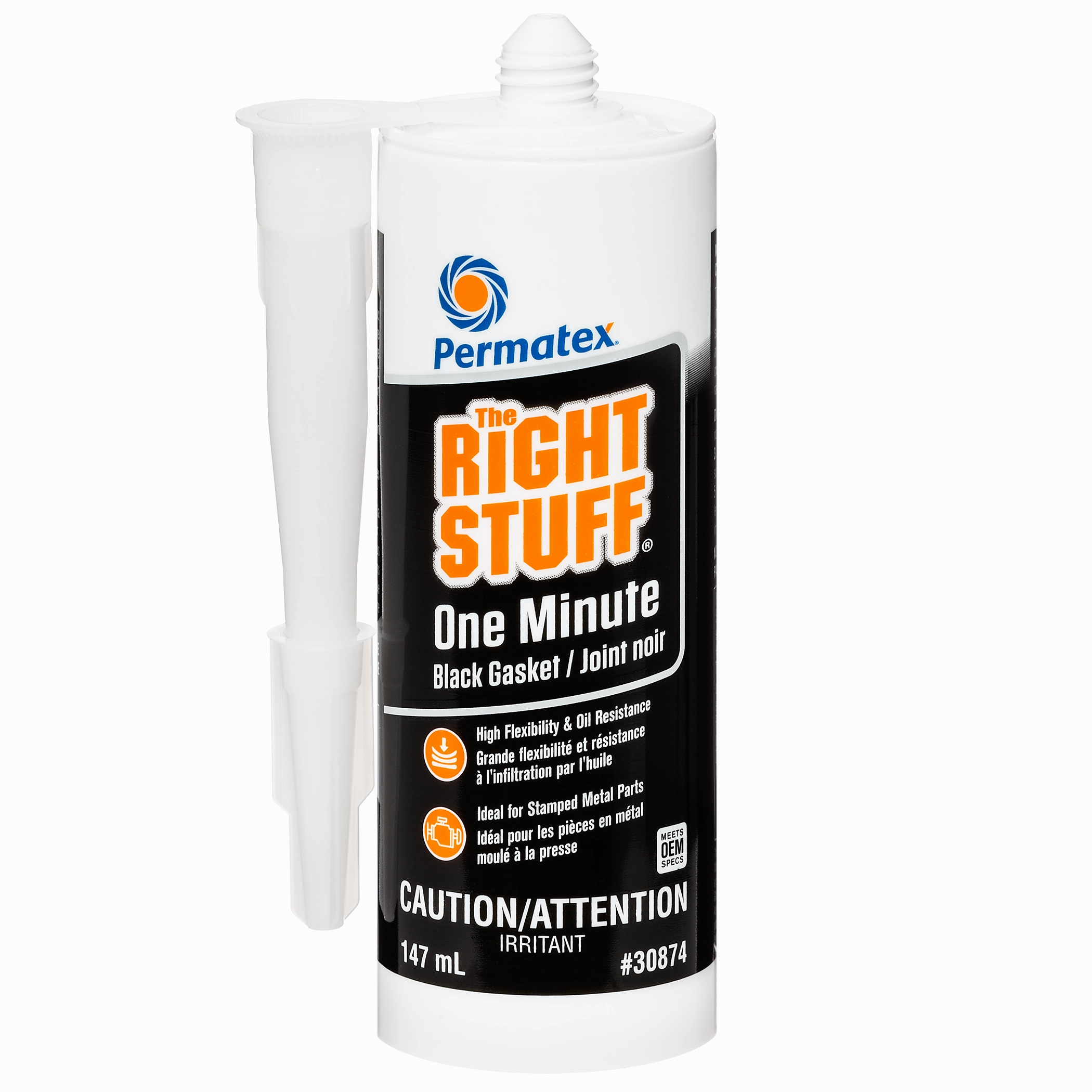 Permatex® The Right Stuff® Black Instant Gasket Maker, 147mL Cartridge