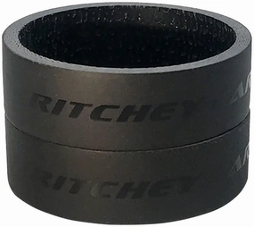 Ritchey WCS Carbon Headset Spacers 1-1/8 10mm Black 2-pack