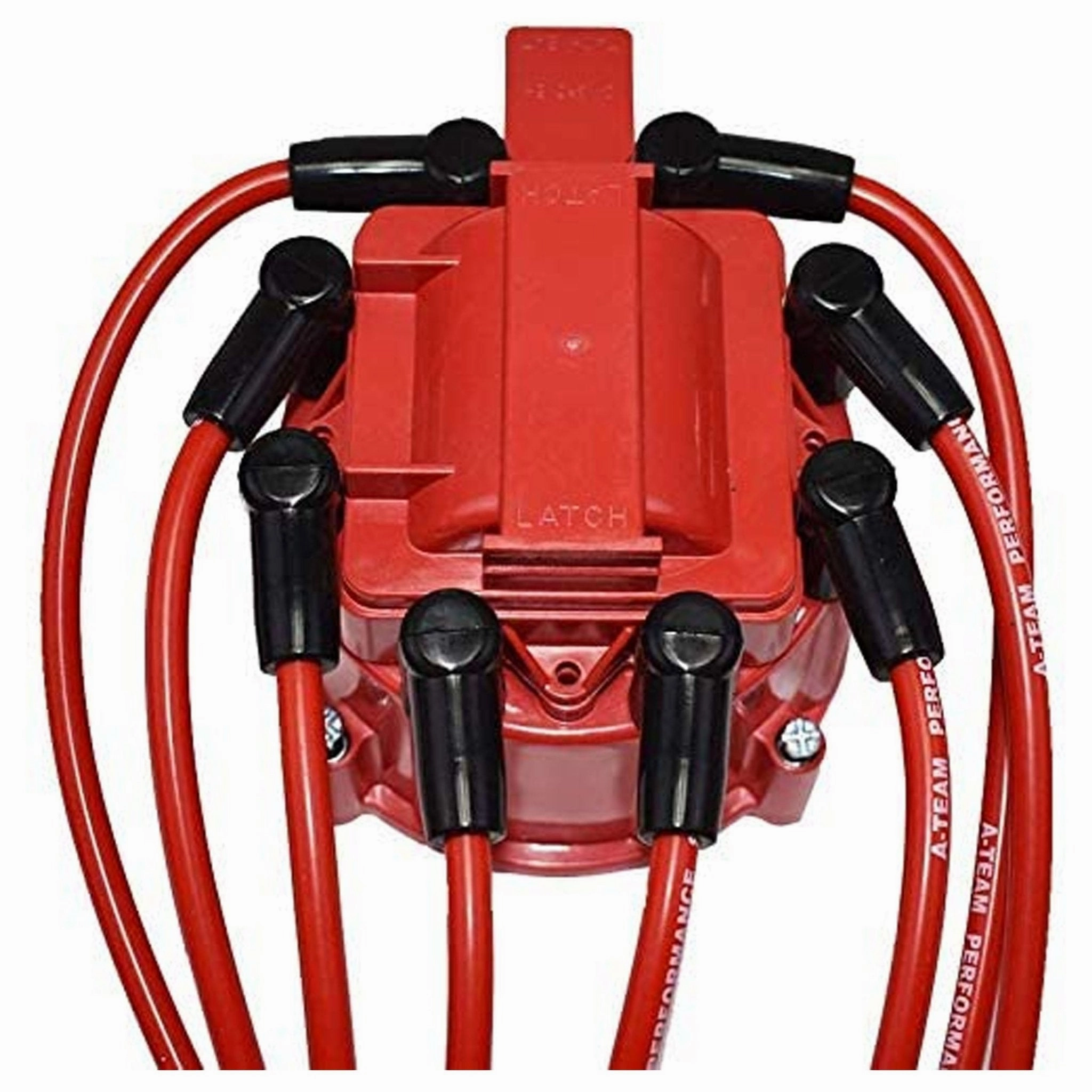 SBC BBC EFI TBI Distributor and Spark Plug Wires Compatible With GMC CHEVY 1987-1997 5.0L 5.7L C-K Pickup Truck Van Camaro 305 350 HEI652R Red Cap 2-in-1 Kit