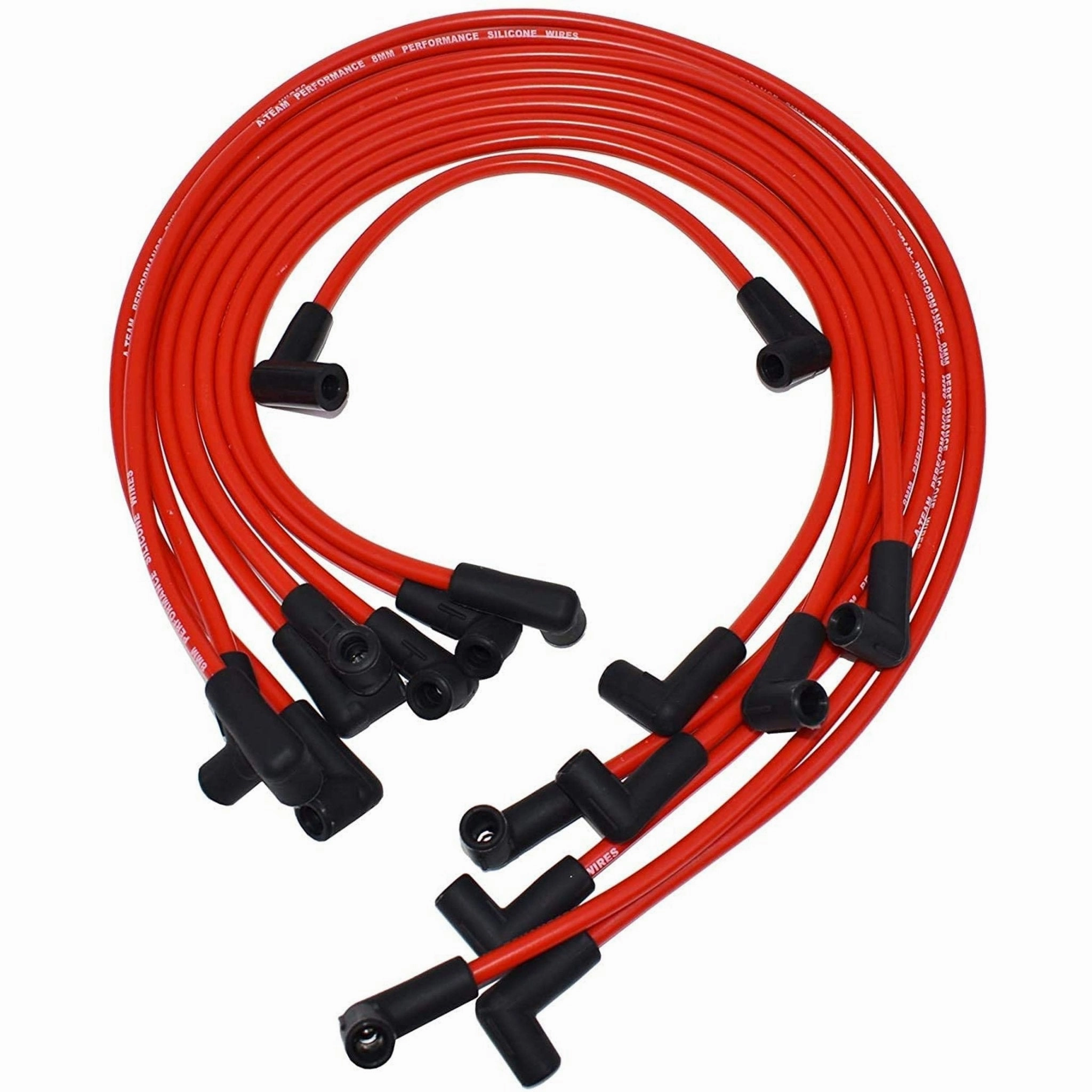 SBC BBC EFI TBI Distributor and Spark Plug Wires Compatible With GMC CHEVY 1987-1997 5.0L 5.7L C-K Pickup Truck Van Camaro 305 350 HEI652R Red Cap 2-in-1 Kit