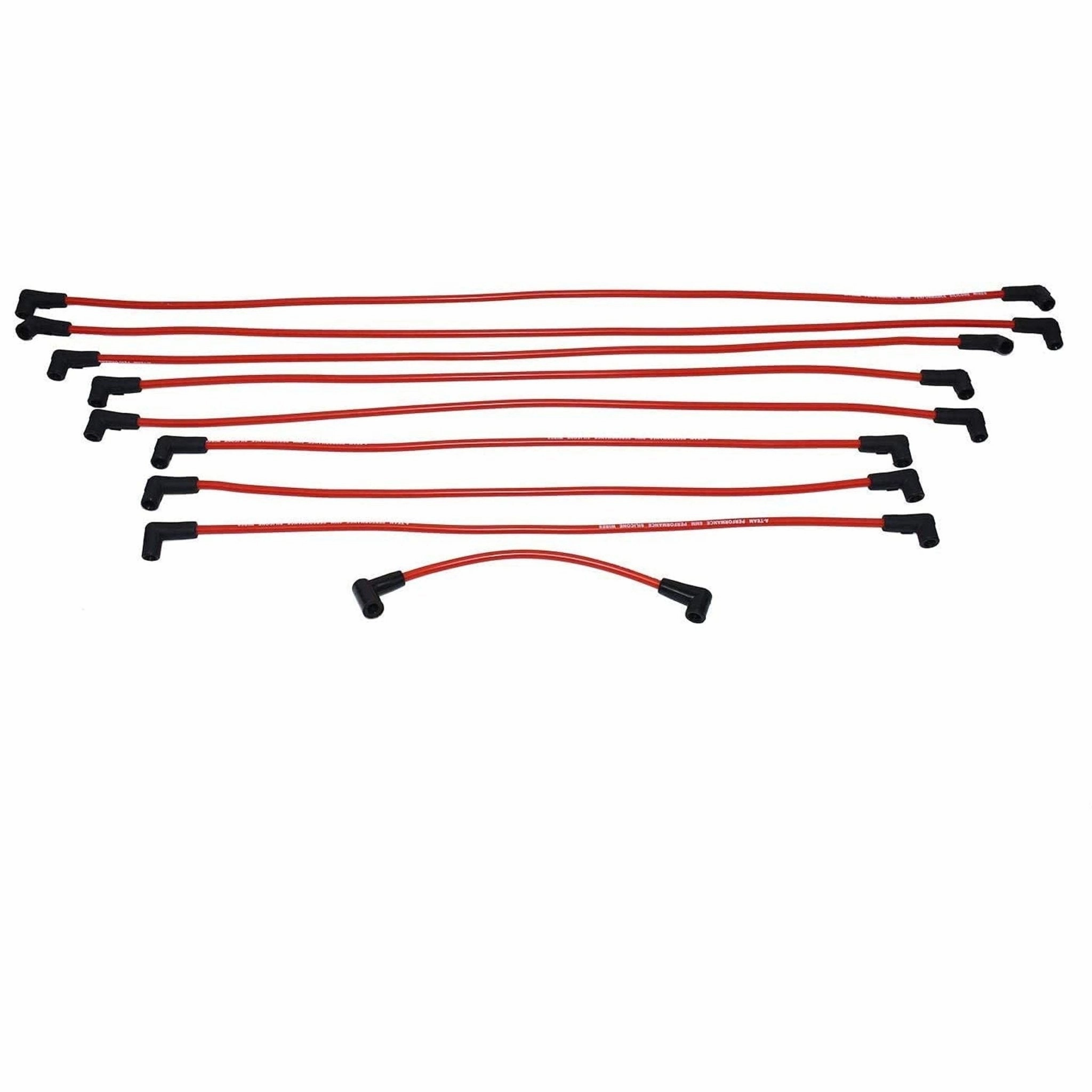 SBC BBC EFI TBI Distributor and Spark Plug Wires Compatible With GMC CHEVY 1987-1997 5.0L 5.7L C-K Pickup Truck Van Camaro 305 350 HEI652R Red Cap 2-in-1 Kit